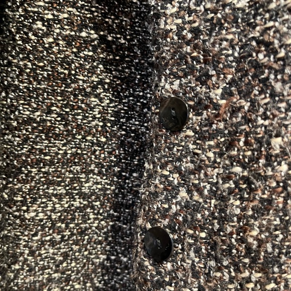 Chico’s tweed jacket- brown, white, black threads - Picture 5 of 11
